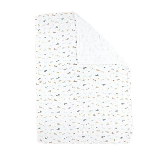 noukies-decke-mix-match-bio-baumwolle-ecru-giraffe image 1