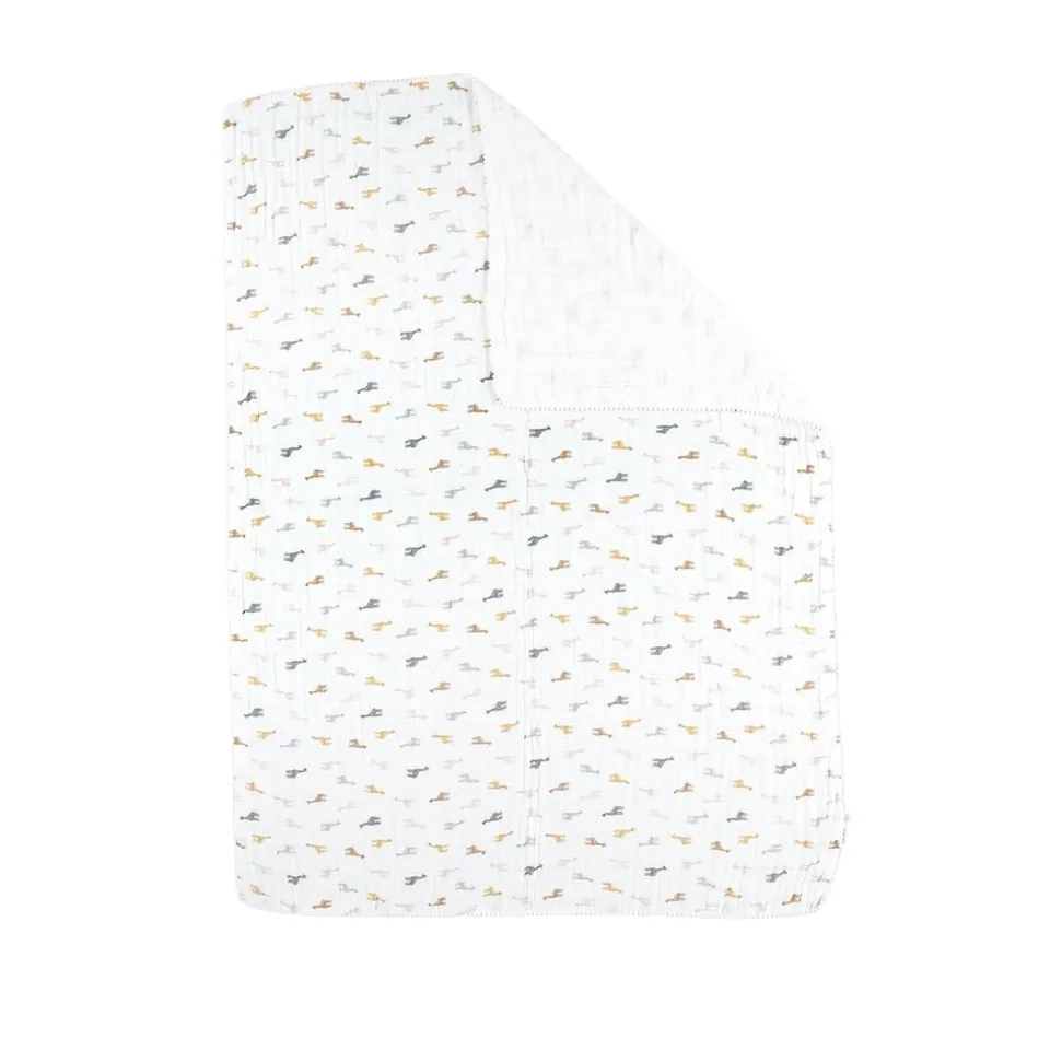 noukies-decke-mix-match-bio-baumwolle-ecru-giraffe image 1