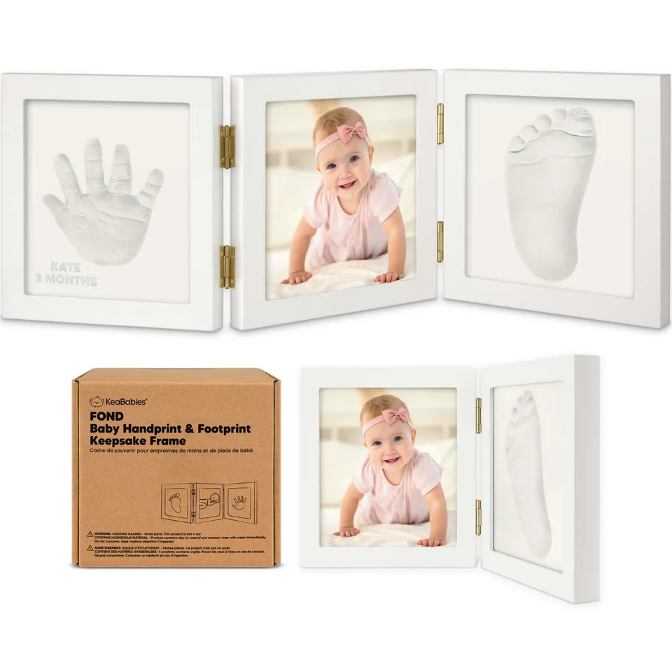 keababies-fond-hand-und-fu-abdruck-erinnerungsrahmen-baby image 1