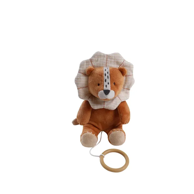 noukies-babou-mini-schmusetuch-mit-musik-veloudoux-holzring image 1