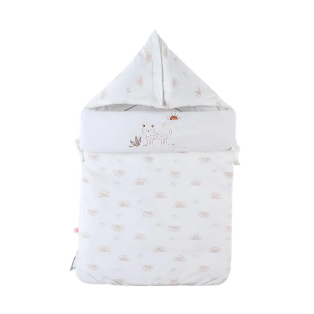 noukies-babyschlafsack-babou-veloudoux-ecru-0-6-monate-f-r-autositz image 1