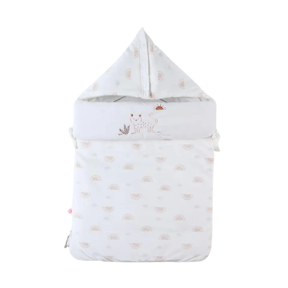 noukies-babyschlafsack-babou-veloudoux-ecru-0-6-monate-f-r-autositz image 1
