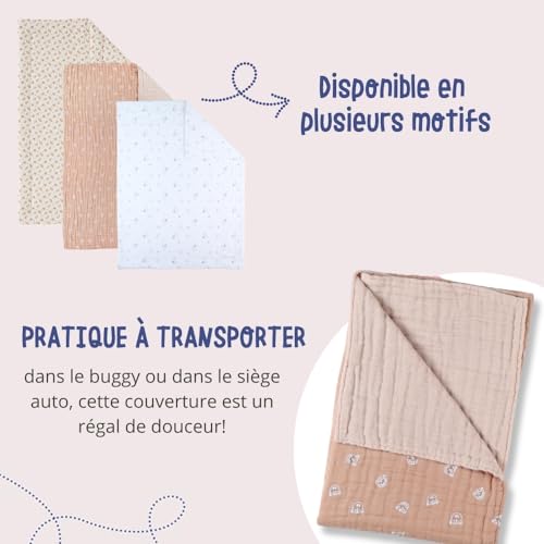 noukies-mix-match-musselin-decke-katze-75-x-100-cm-braun image 8