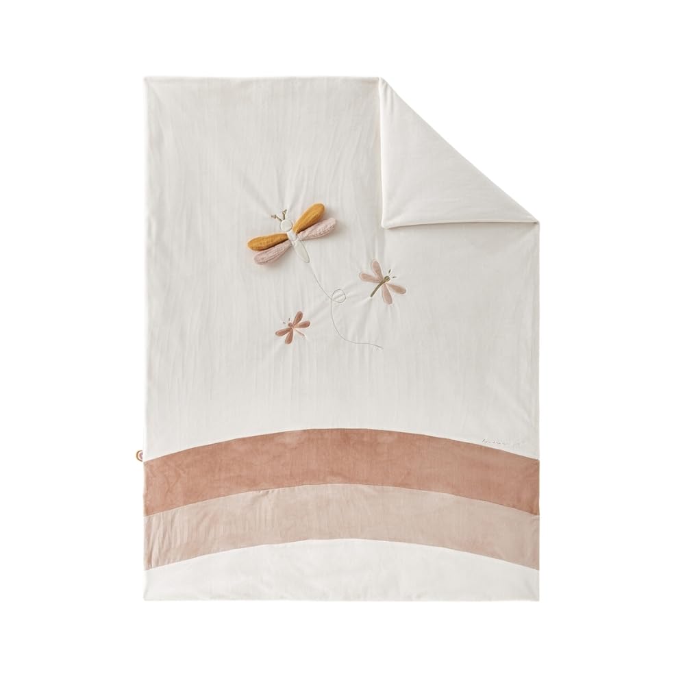 noukie-s-lina-joy-veloudoux-decke-ecru-rosa-100-x-140-cm image 8