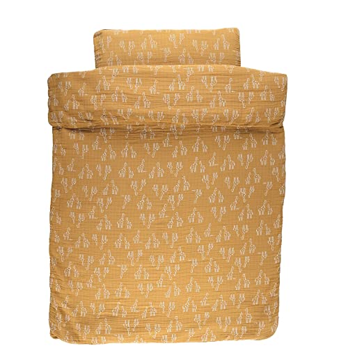 noukies-tiga-stegi-ops-bettbezug-100-x-140-cm-ocker-giraffe-mit-kissenbezug image 6
