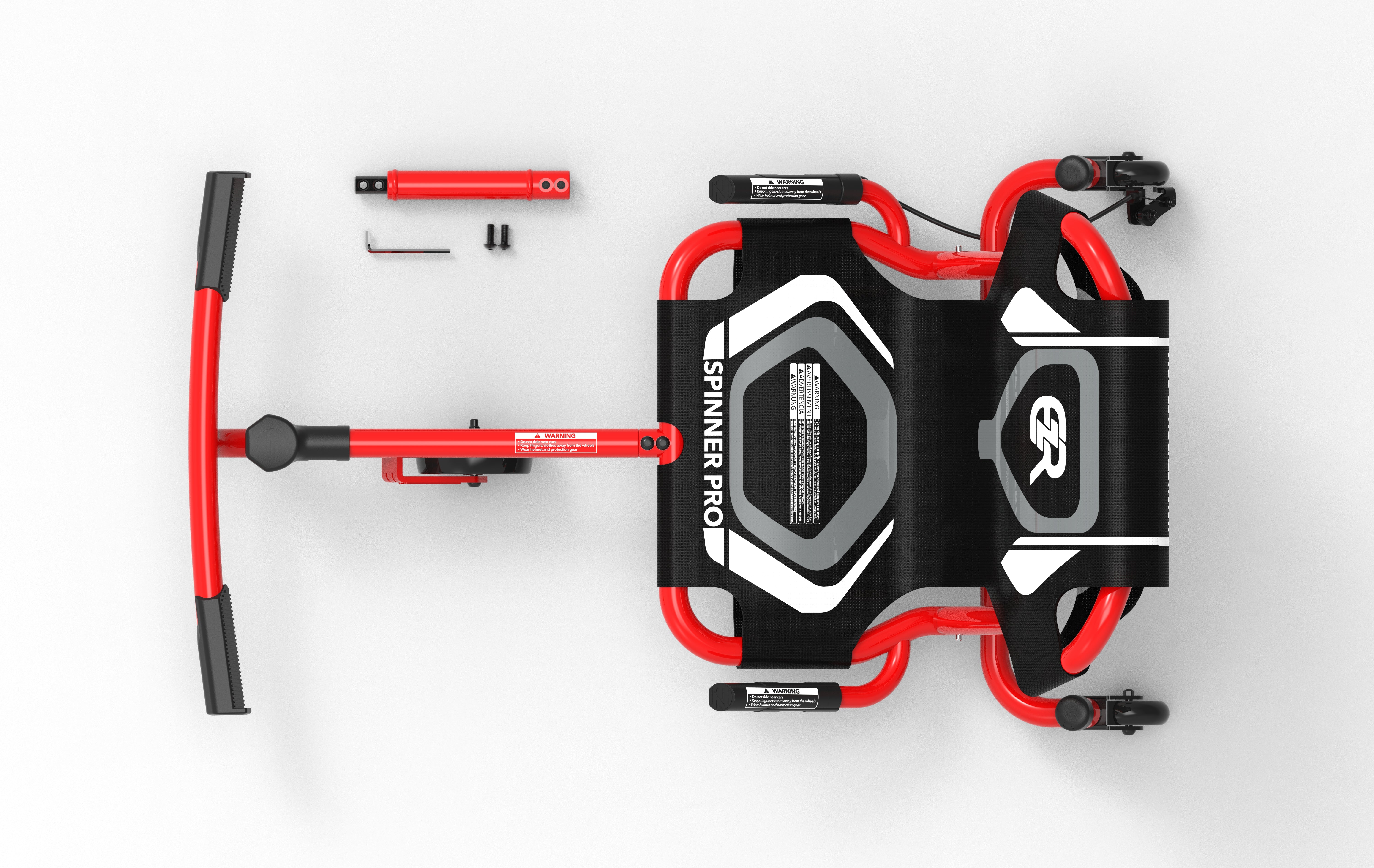 ezyroller-spinner-pro-x-dreirad-roller-rot-f-r-gro-e-kinder image 3
