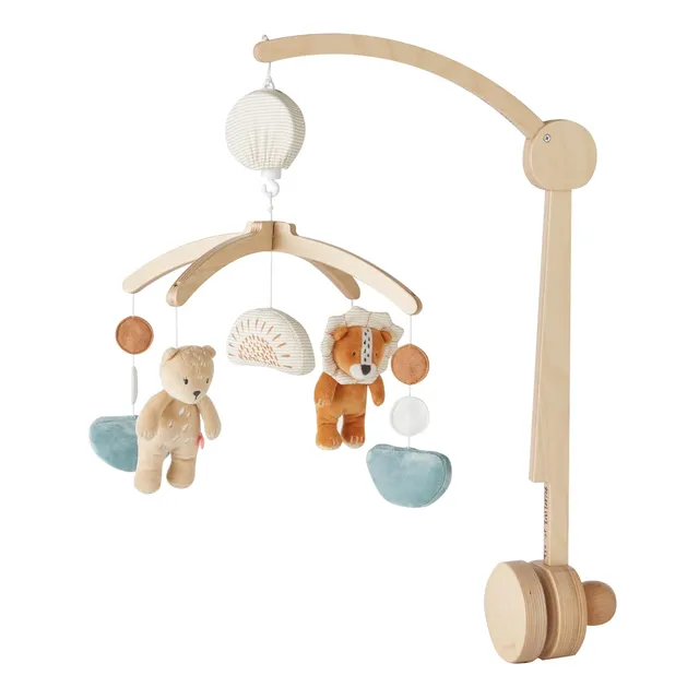 noukie-s-babou-kendi-musik-mobile-holz-pastell-f-r-wiege-und-gitterbett image 1