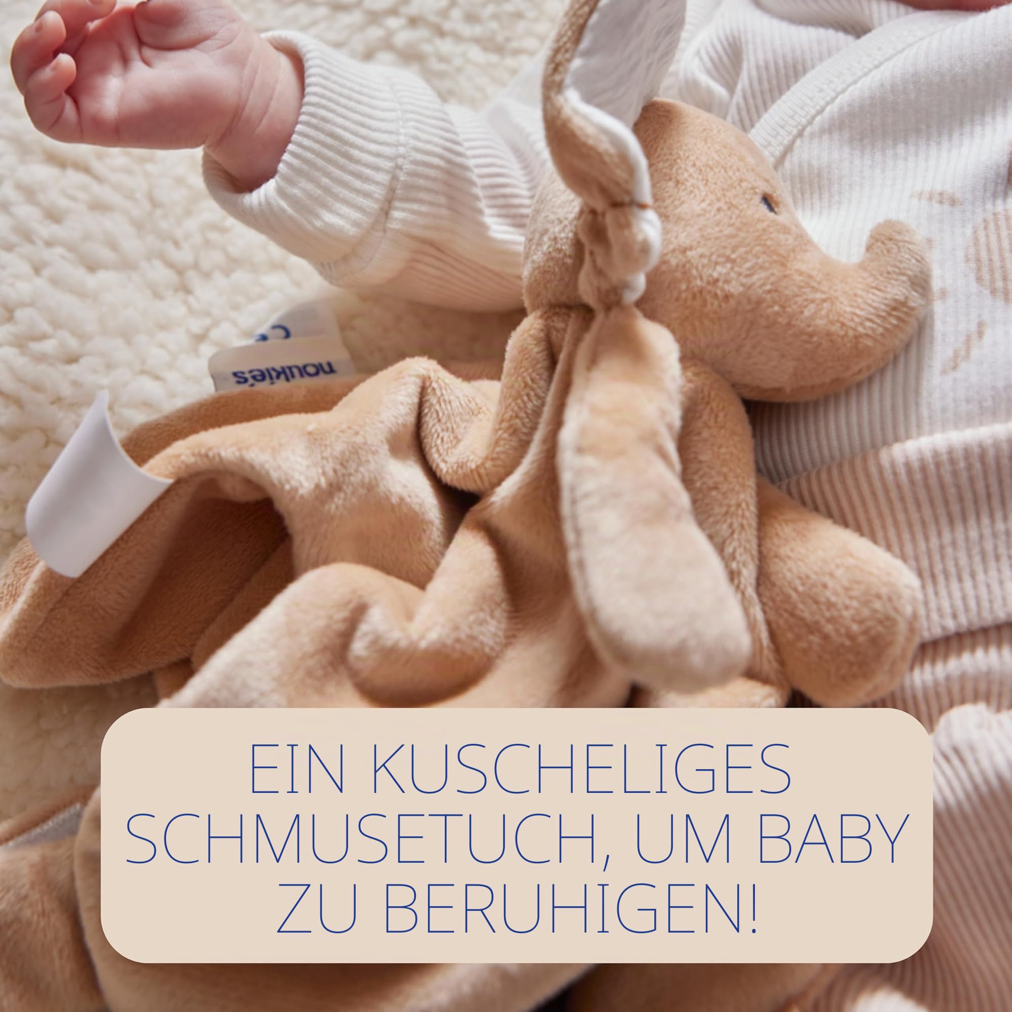 noukies-bali-der-elefant-schmusetuch-veloudoux-braun image 4