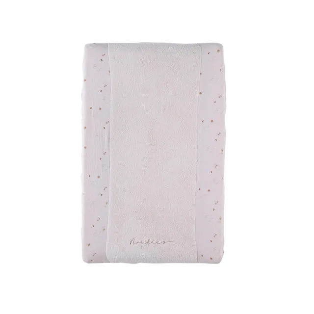 noukies-mix-match-wickelauflage-mit-bezug-67-x-45-cm-frottee-taubenmotiv-taupe image 1