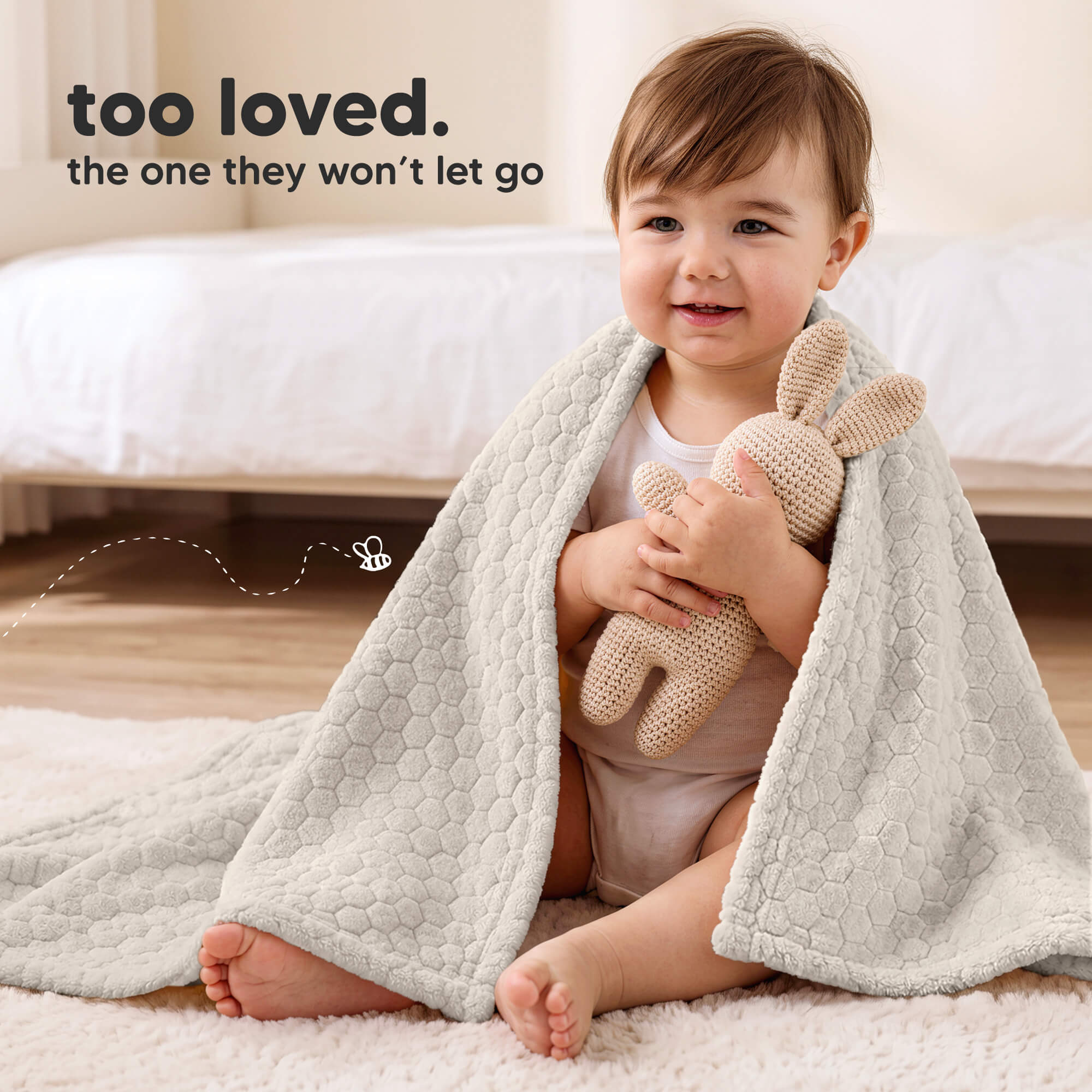 keababies-souffl-fleece-babydecke-76x102-cm-honey image 5