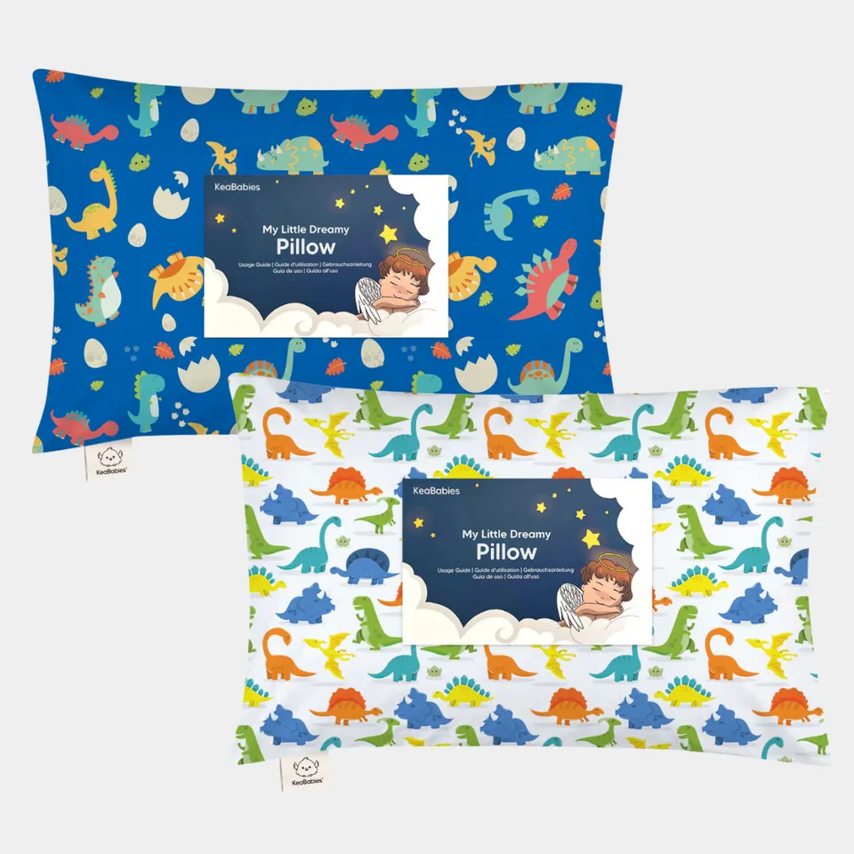 keababies-my-little-dreamy-kleinkind-kissen-33x46-cm-2er-pack-dinoworld-happy-di image 1