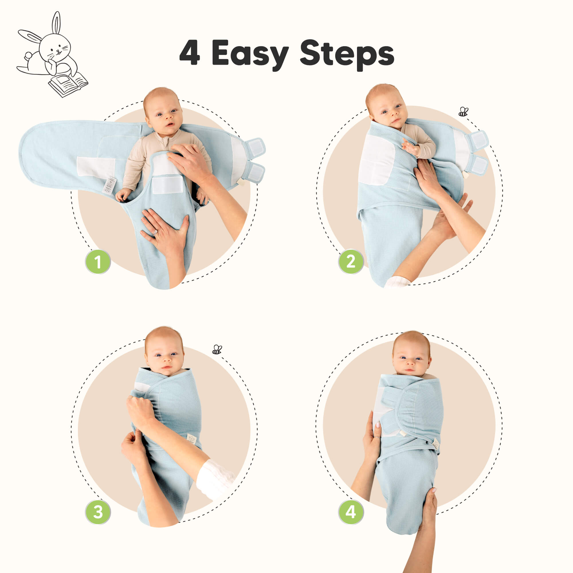 keababies-soothe-wren-pucktuch-3er-pack-bio-baumwolle-0-6-monate image 4
