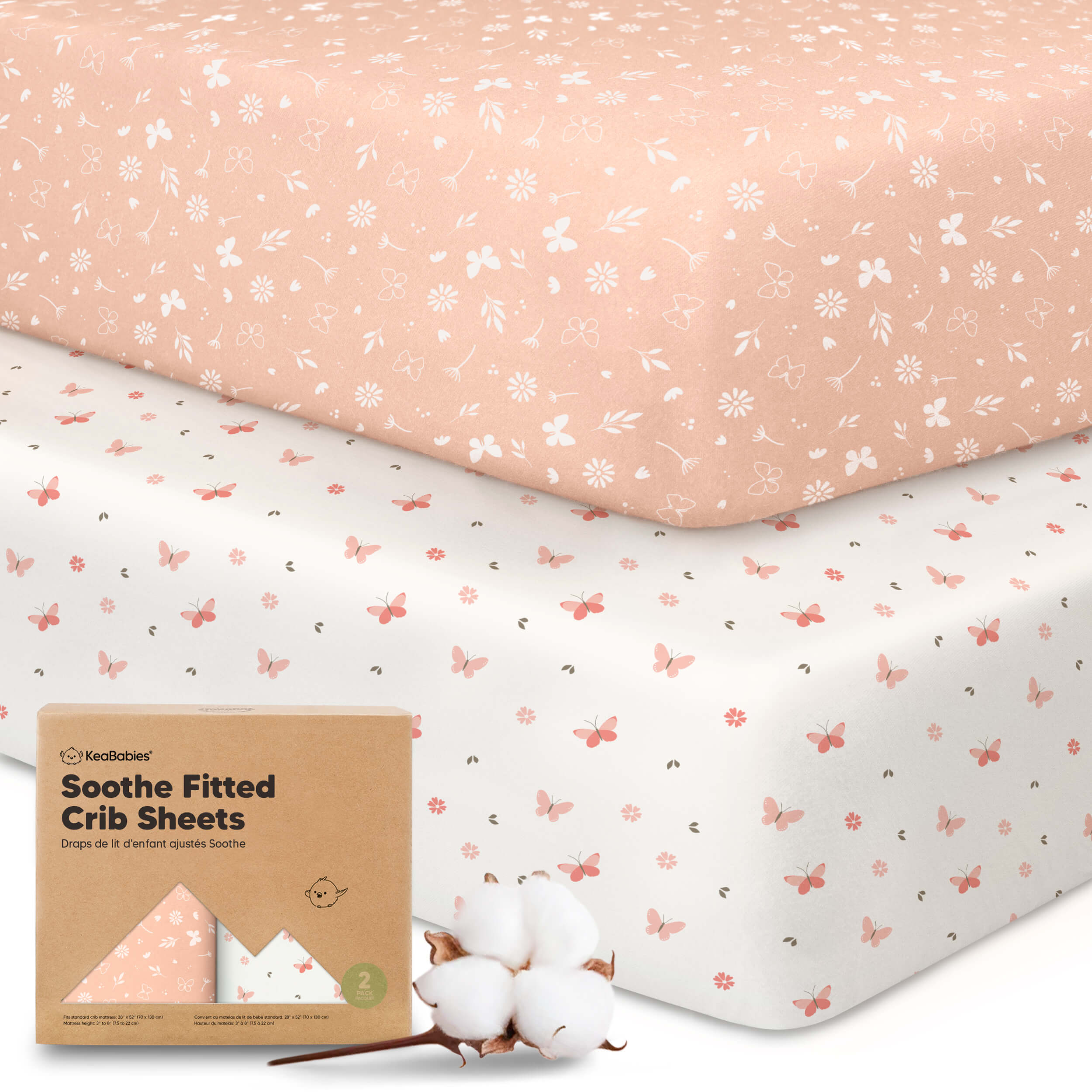 keababies-soothe-spannbettlaken-babybett-jersey-baumwolle-132x71cm image 1
