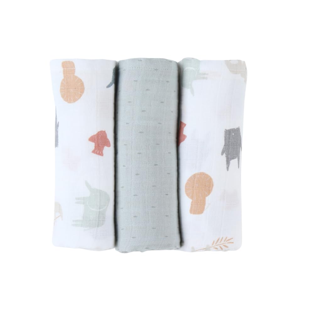 noukies-mix-match-wickelt-cher-3er-pack-bio-musselin-ecru-ocker-giraffe image 8