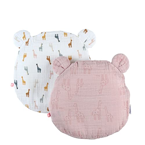 noukies-mix-match-babykissen-mit-2-bez-gen-rosa-wei-giraffe image 6