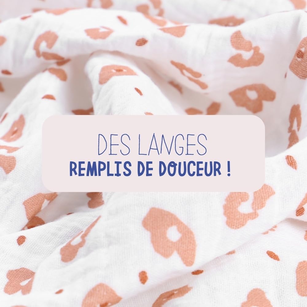 noukies-wickelt-cher-3er-pack-babou-kendi-bio-musselin-beige-cappuccino-leo image 2