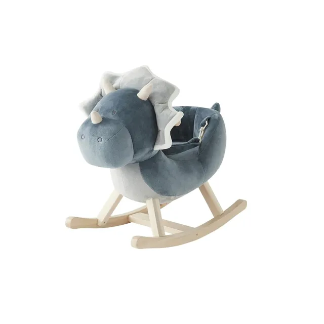 noukies-ops-dinosaurierwippe-blau-mit-sicherheitsgurt-ab-12-monaten image 1