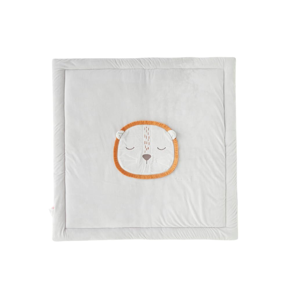 noukies-babou-spiel-und-laufgittermatte-75-x-95-cm-hellgrau-samt image 1