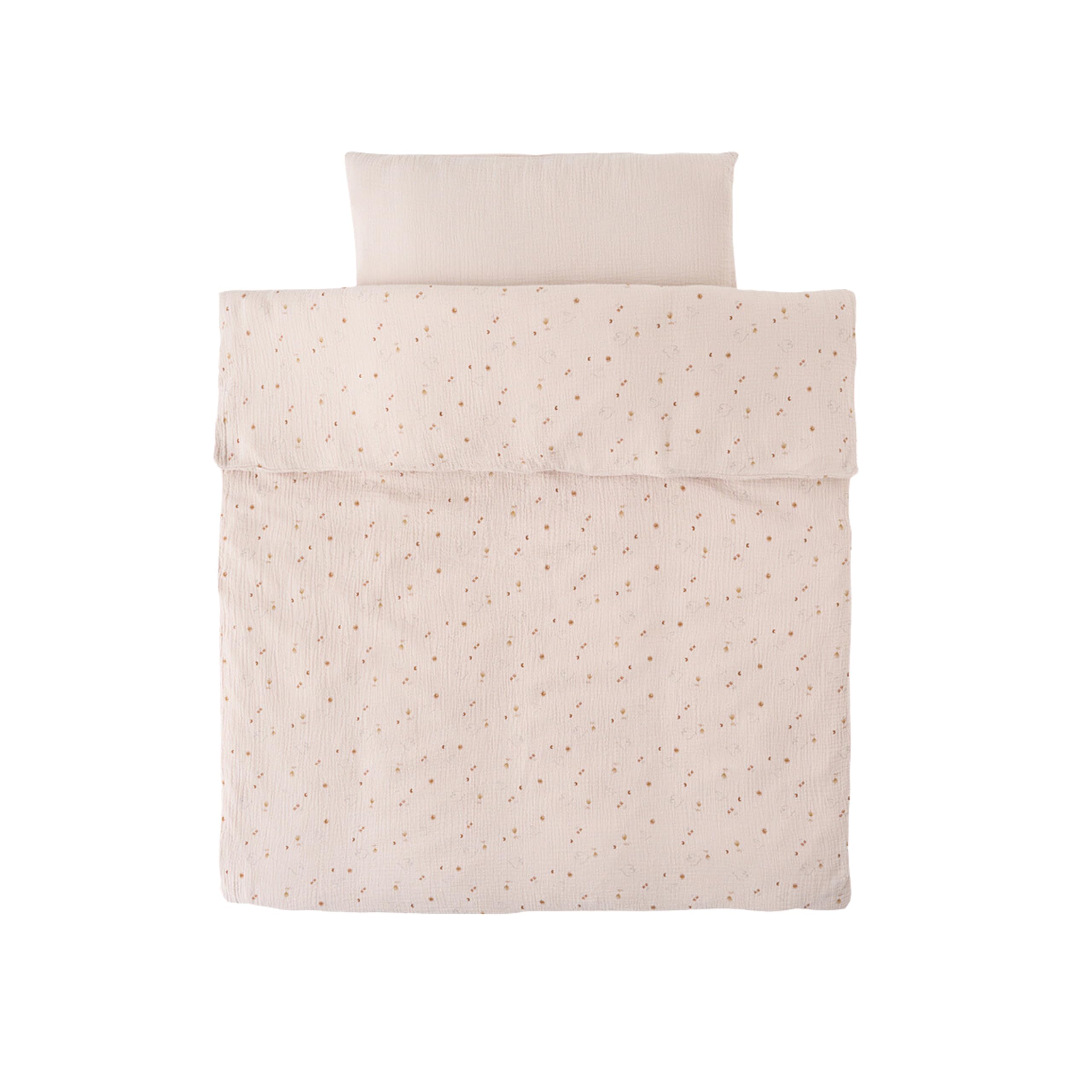 noukies-bali-bettbezug-set-mokka-snow-taupe-100-x-140-cm image 1