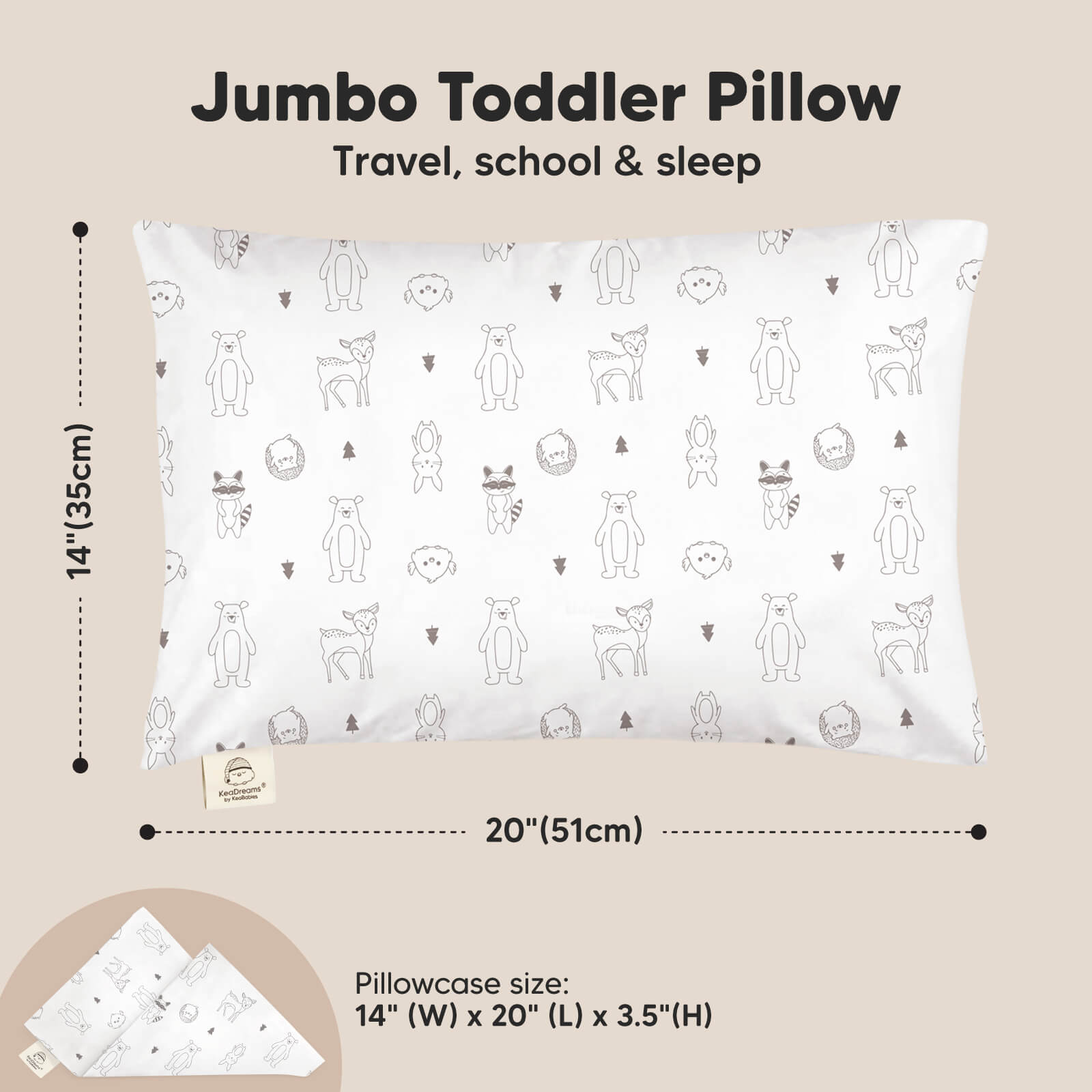 keababies-jumbo-kleinkind-kissen-14x20-mit-bezug-2-5-jahre image 3