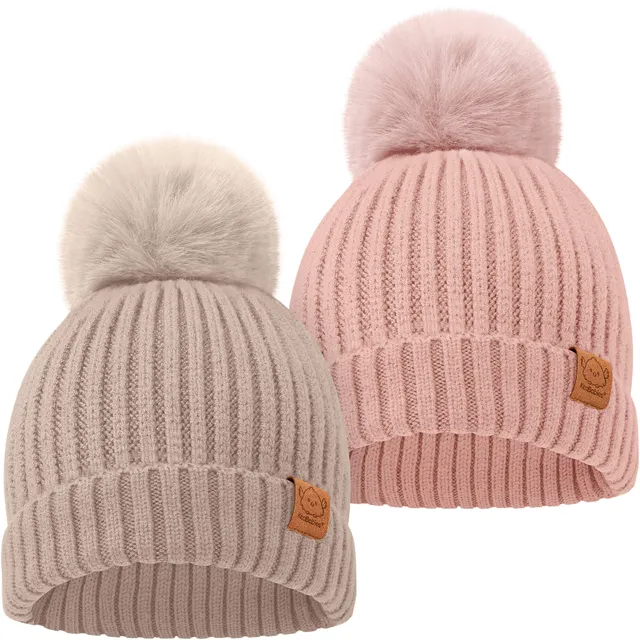 keababies-pom-strickm-tze-f-r-baby-2er-pack-beanie-6-36-monate image 1