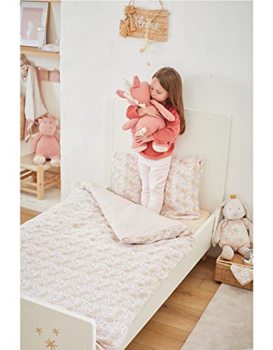 noukies-lina-joy-bettbezug-bio-100-x-140-cm-rosa-sand image 4