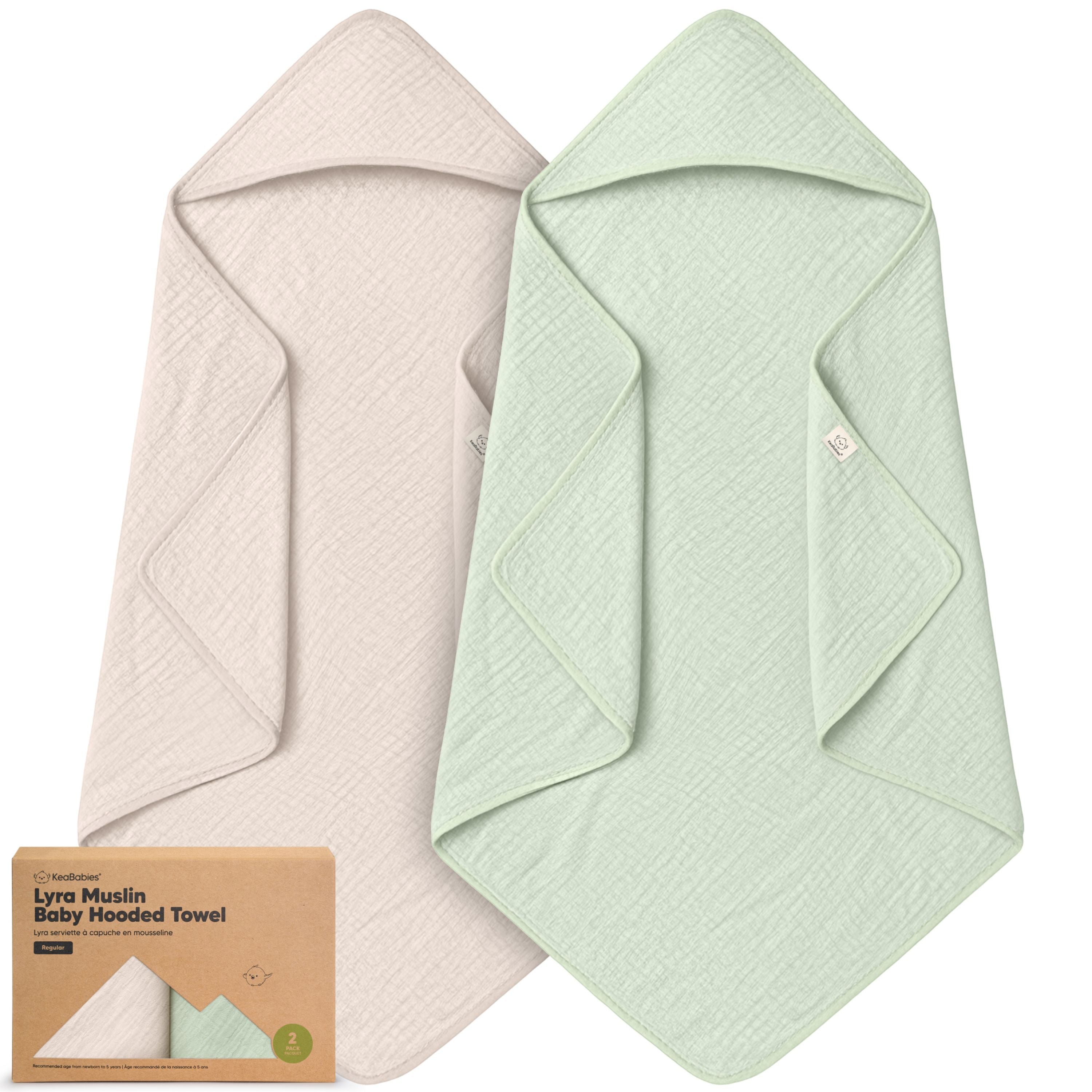 keababies-2-pack-lyra-musselin-kapuzenhandt-cher image 1
