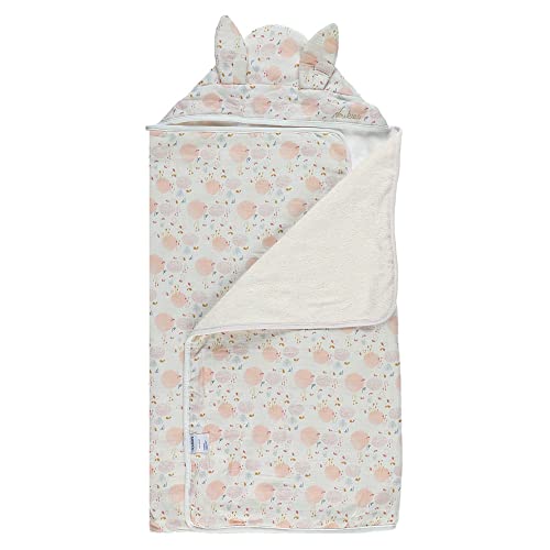 noukies-lina-joy-kapuzenbadetuch-frottee-ecru-rosa-einhorn image 5