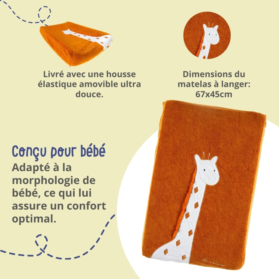 noukies-wickelauflage-mit-bezug-tiga-stegi-ops-giraffe-gelb image 3