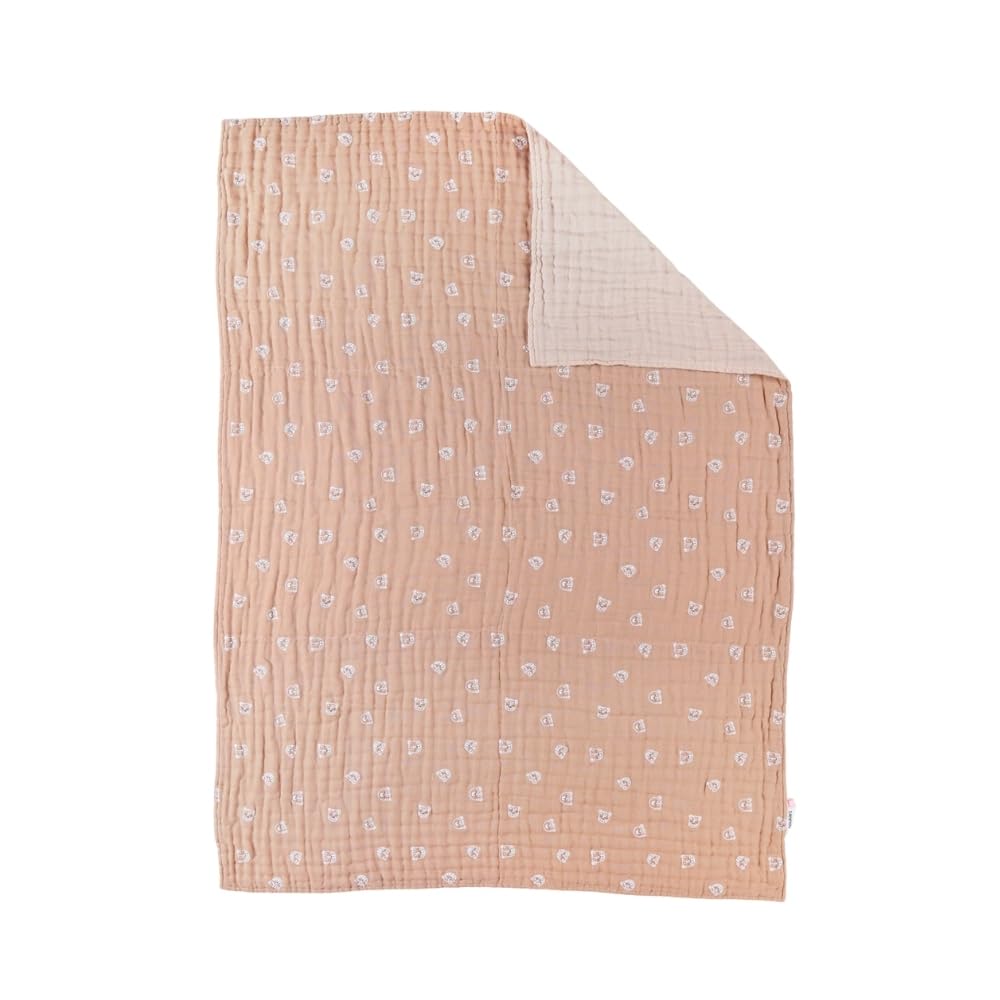 noukies-mix-match-musselin-decke-katze-75-x-100-cm-braun image 1