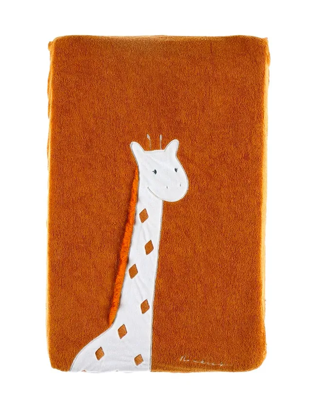 noukies-wickelauflage-mit-bezug-tiga-stegi-ops-giraffe-gelb image 1