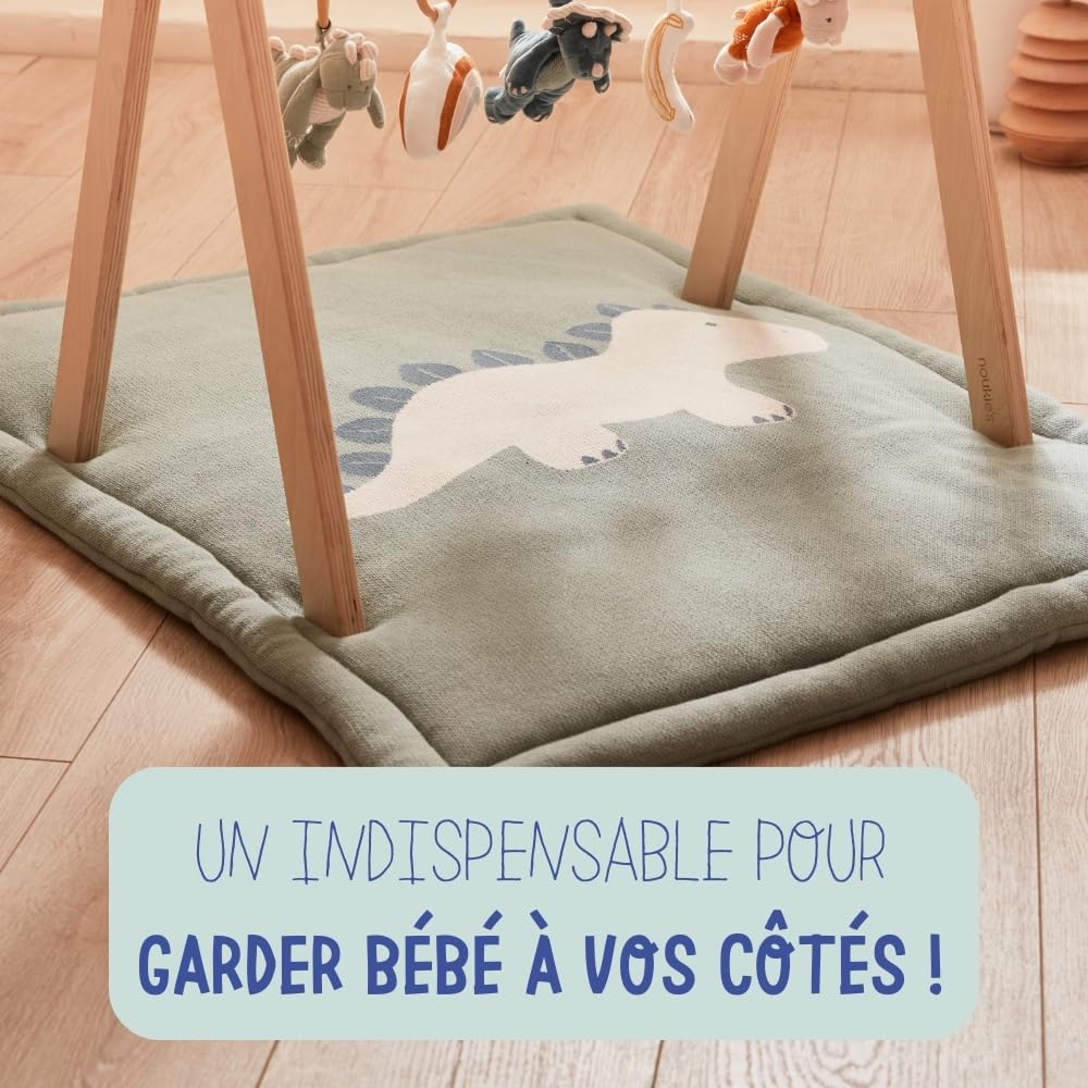 noukies-stegi-spielmatte-dinosaurier-bio-75-x-95-cm-gr-n image 4