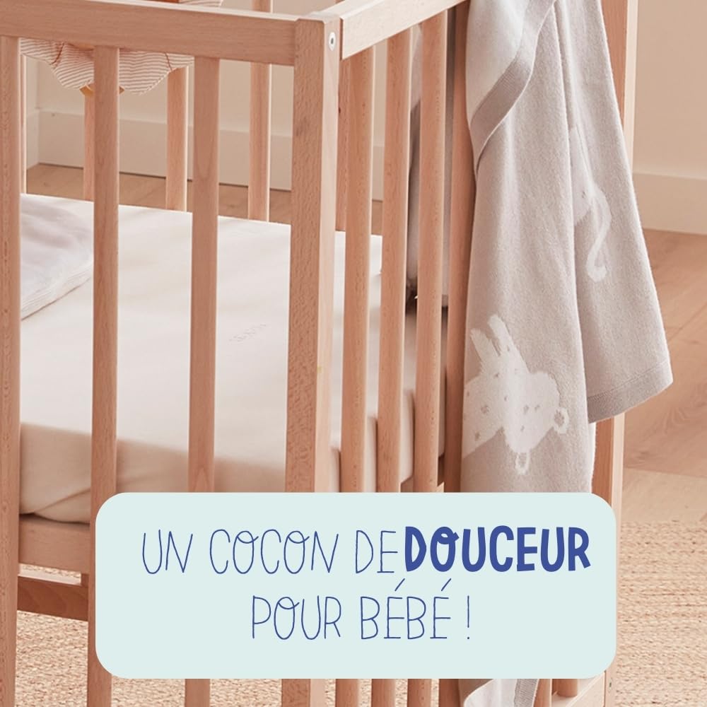 noukies-babou-kendi-strickdecke-bio-jacquard-75x100-cm-grau-leopard image 4