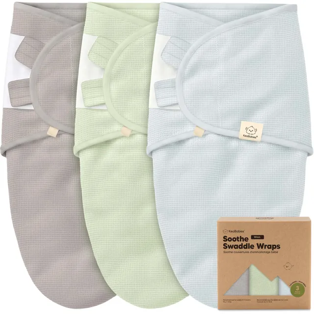 keababies-soothe-wren-pucktuch-3er-pack-bio-baumwolle-0-6-monate image 1