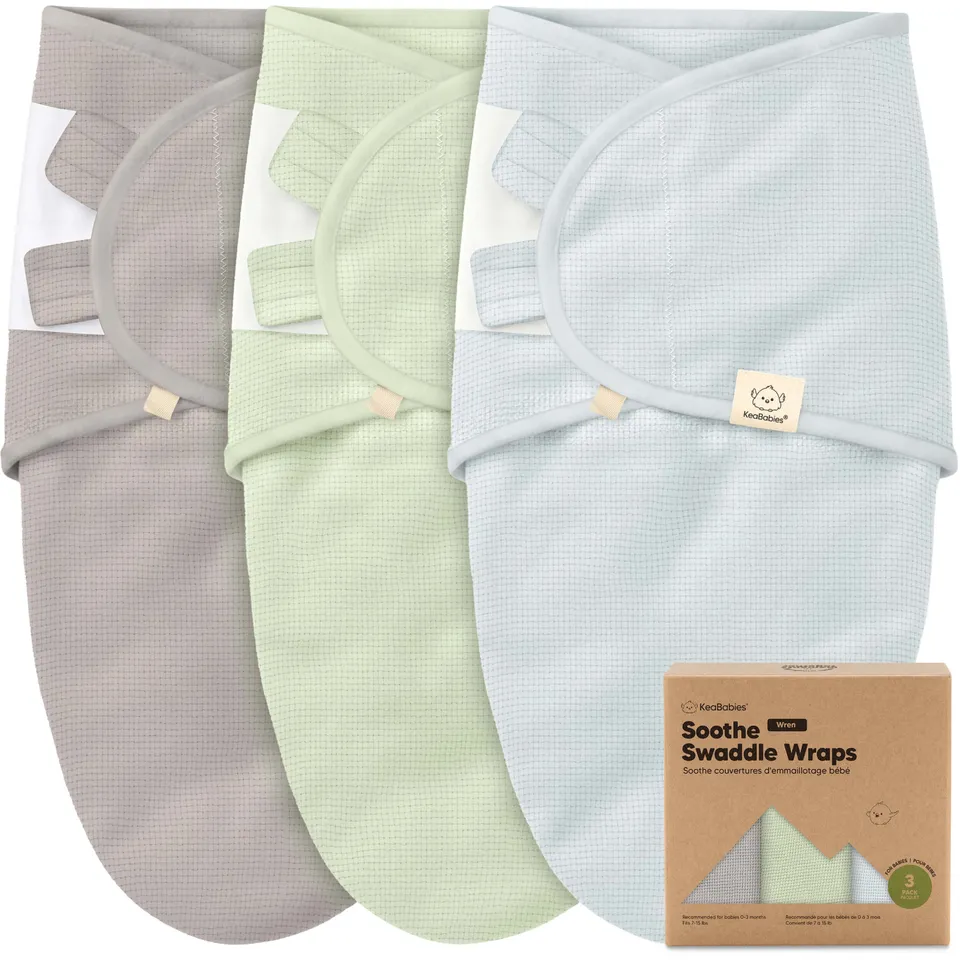 keababies-soothe-wren-pucktuch-3er-pack-bio-baumwolle-0-6-monate image 1