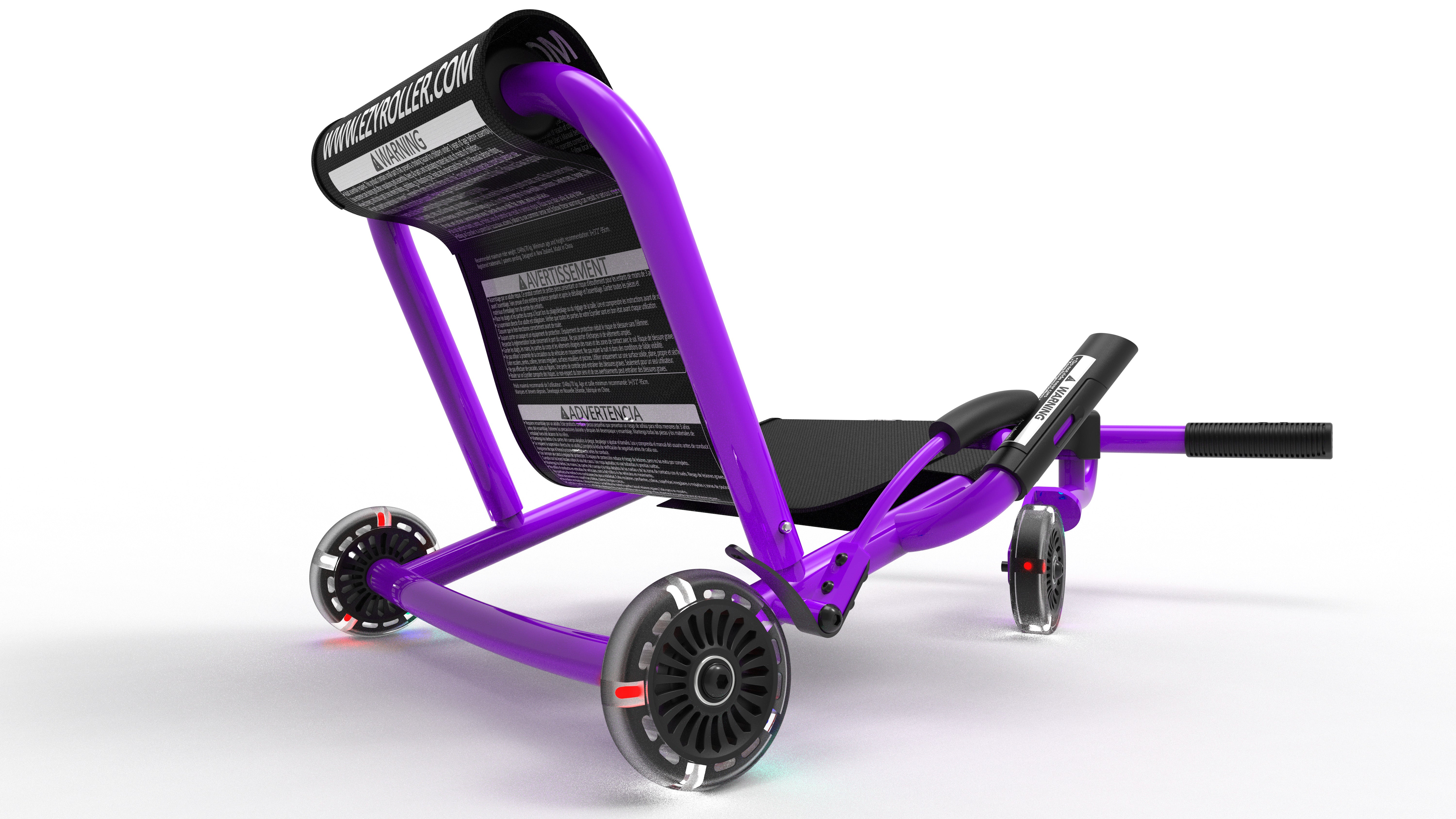 ezyroller-classic-purple-led-wheels-dreirad-limited-edition image 4