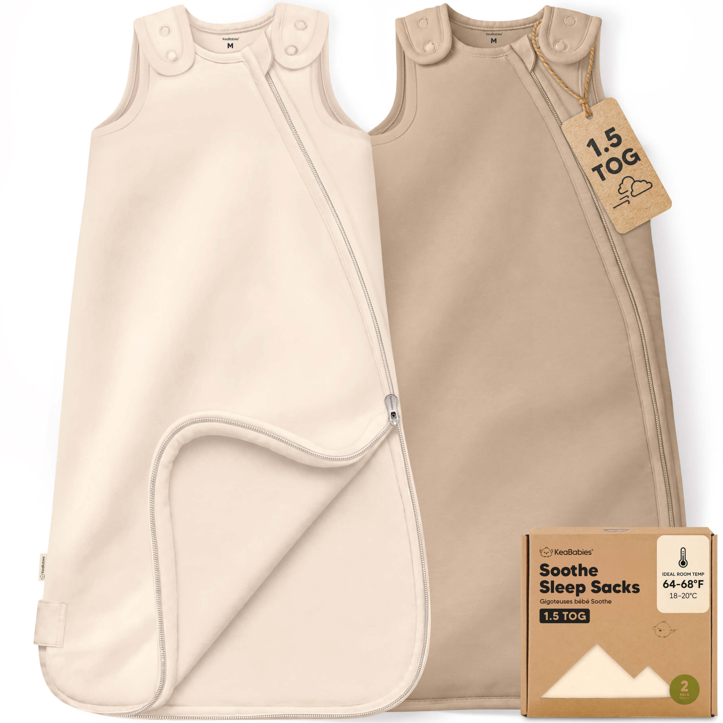keababies-soothe-schlafsack-2er-pack-1-5-tog-babyschlafsack image 1