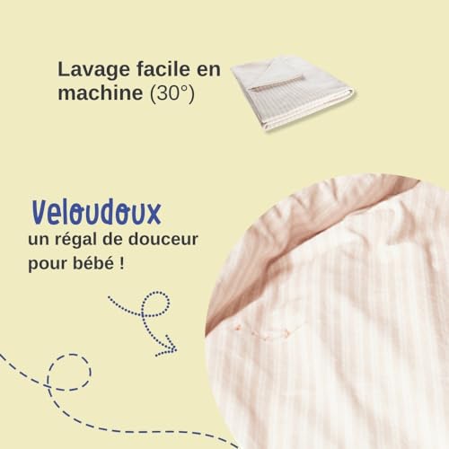noukies-bettbezug-set-tiga-giraffe-beige-100x140-cm-mit-kissenbezug image 8