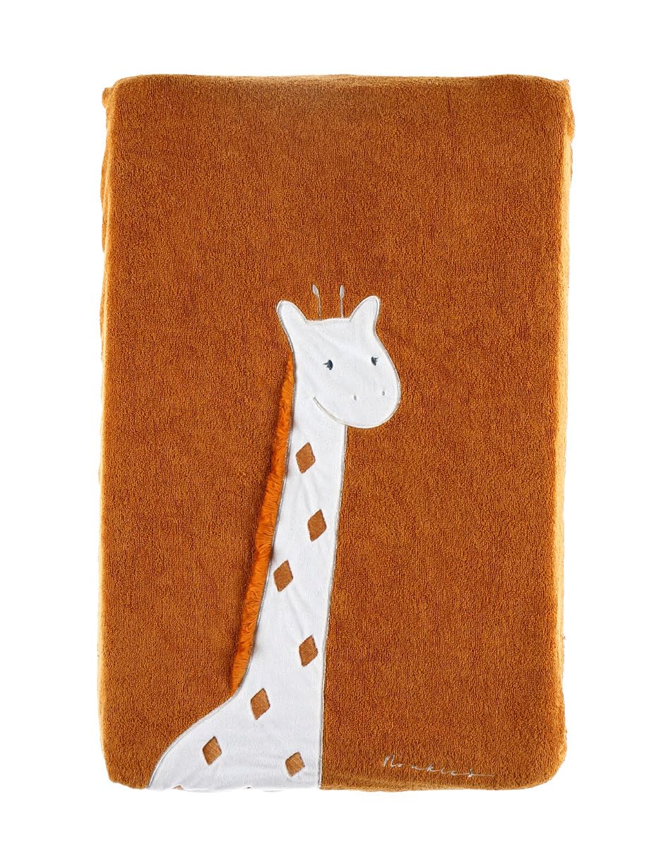 noukies-wickelauflage-mit-bezug-tiga-stegi-ops-giraffe-gelb image 1