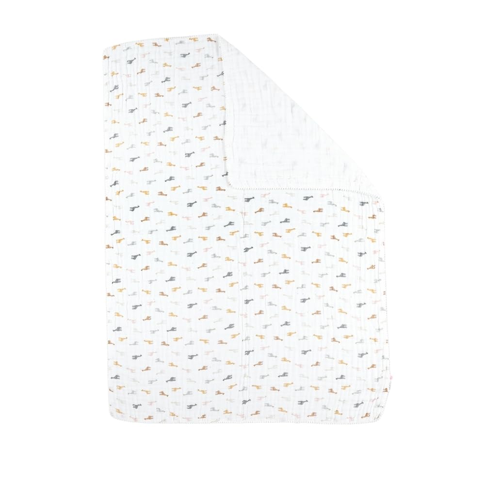 noukies-decke-mix-match-bio-baumwolle-ecru-giraffe image 1