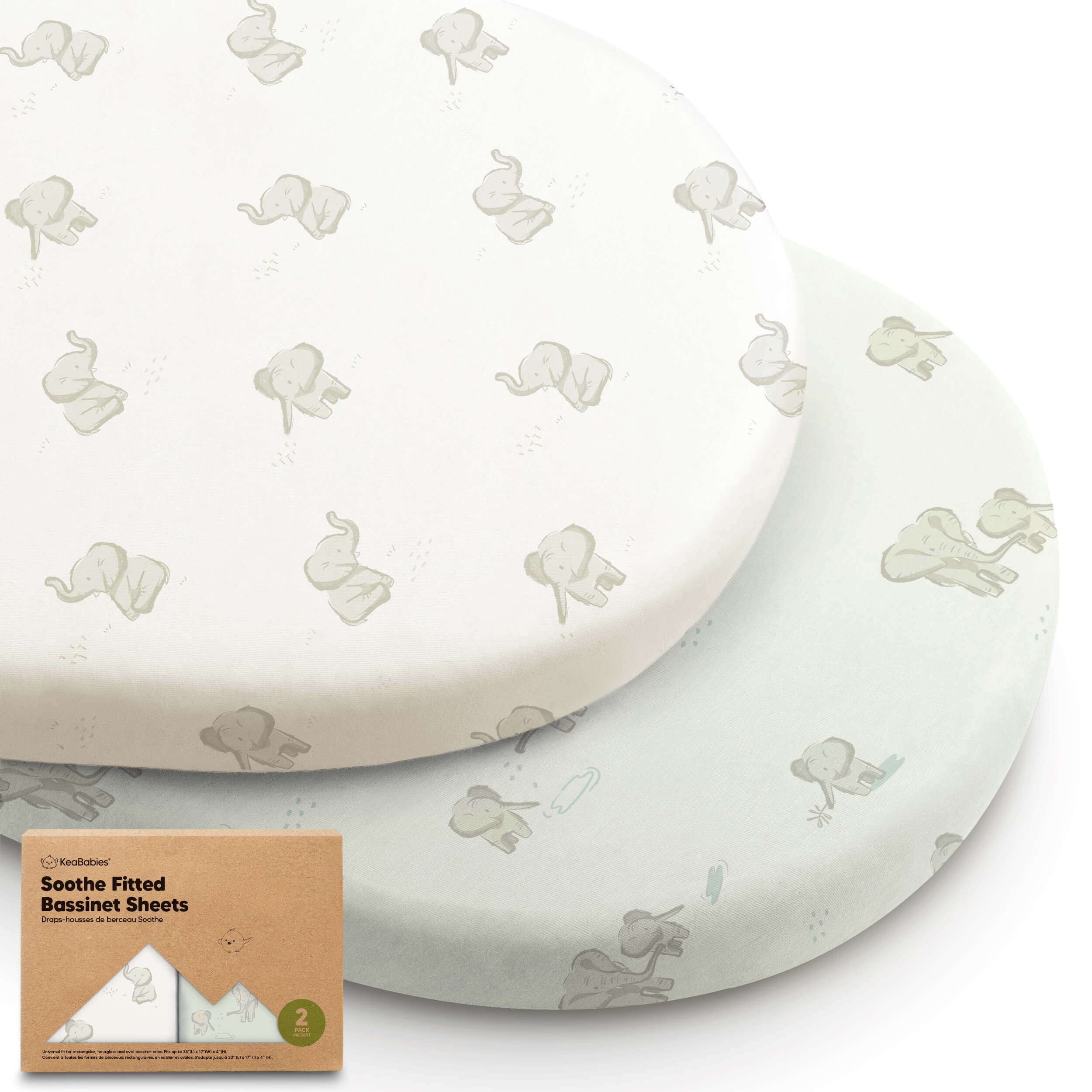 keababies-soothe-2er-set-spannbettlaken-f-r-stubenwagen-jersey image 1