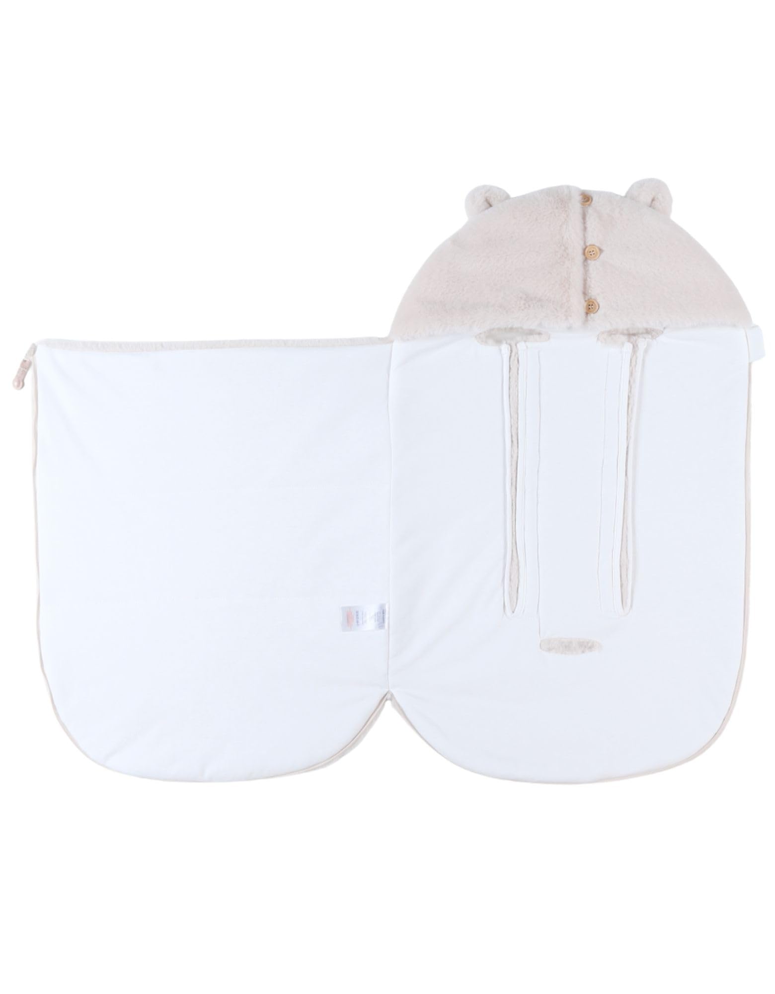 noukies-mix-match-einschlagdecke-sherpa-jersey-sand-autositz image 6