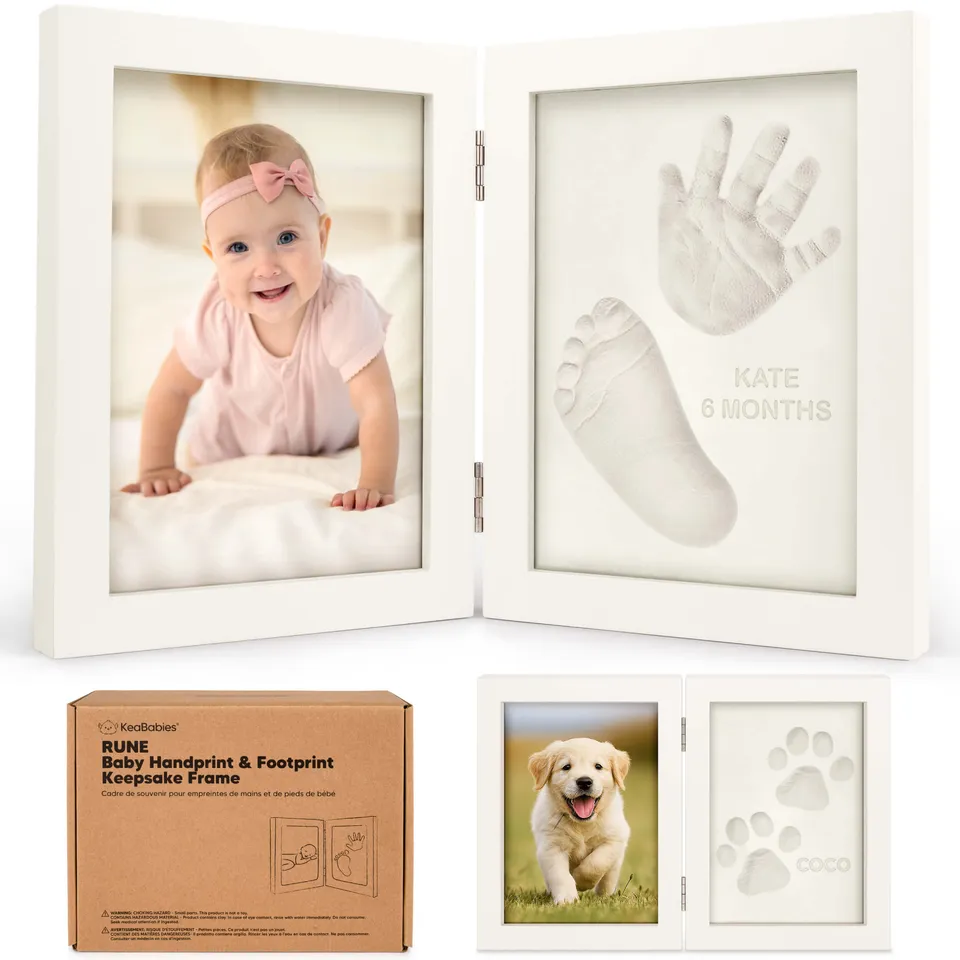 keababies-rune-hand-fu-abdruck-erinnerungsrahmen-baby-keepsake-kit image 1