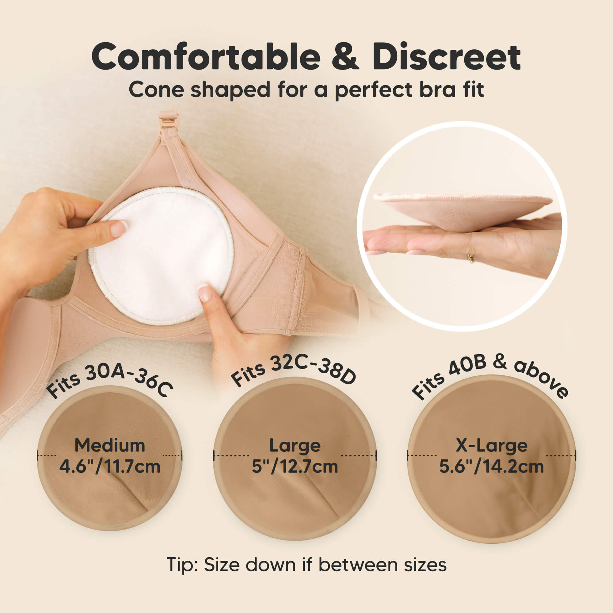 keababies-14-pack-comfy-nursing-pads-stilleinlagen-coffee image 3