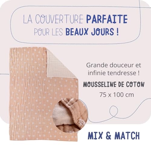 noukies-mix-match-musselin-decke-katze-75-x-100-cm-braun image 7