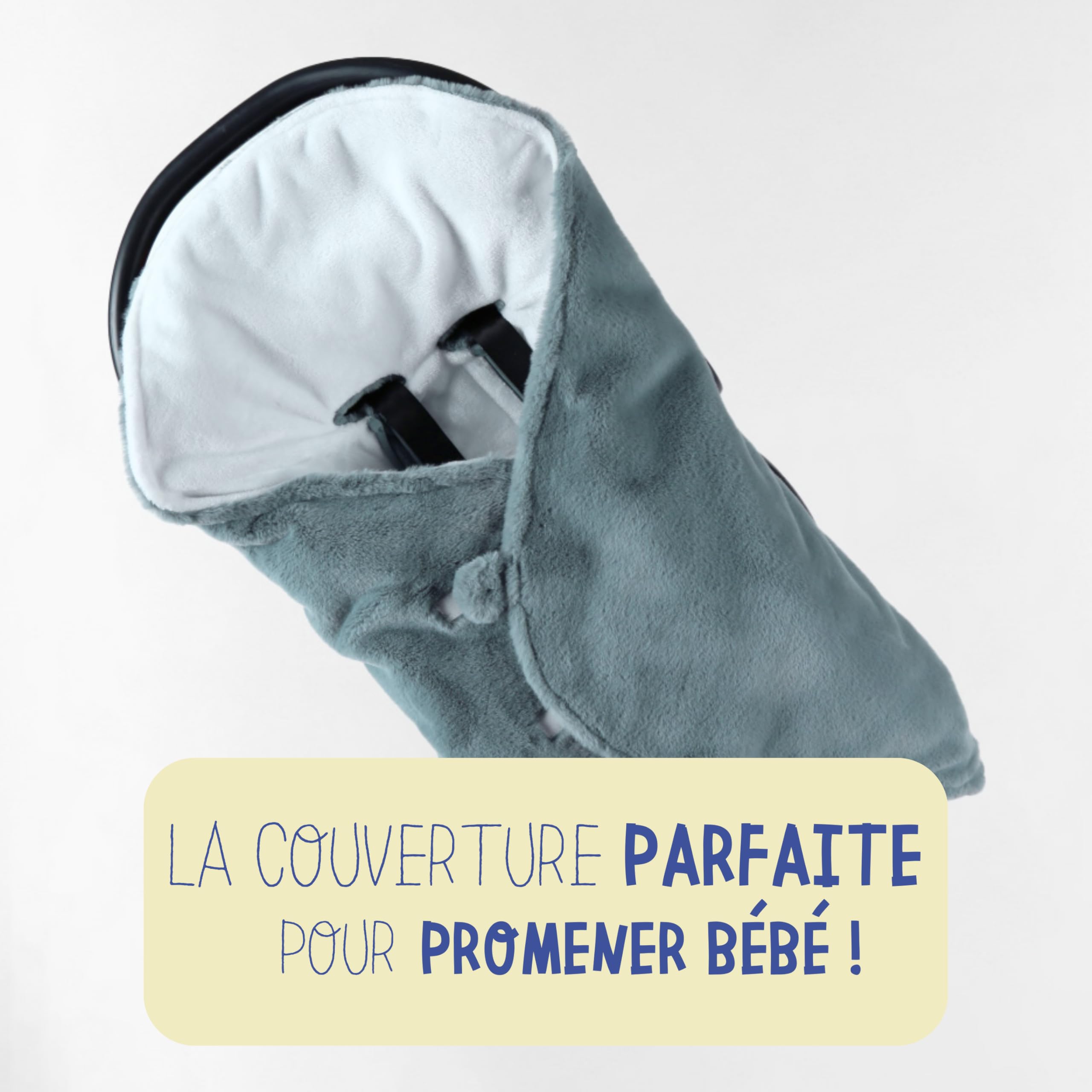 noukies-babydecke-kinderwagen-autositz-blau-mit-kapuze image 4