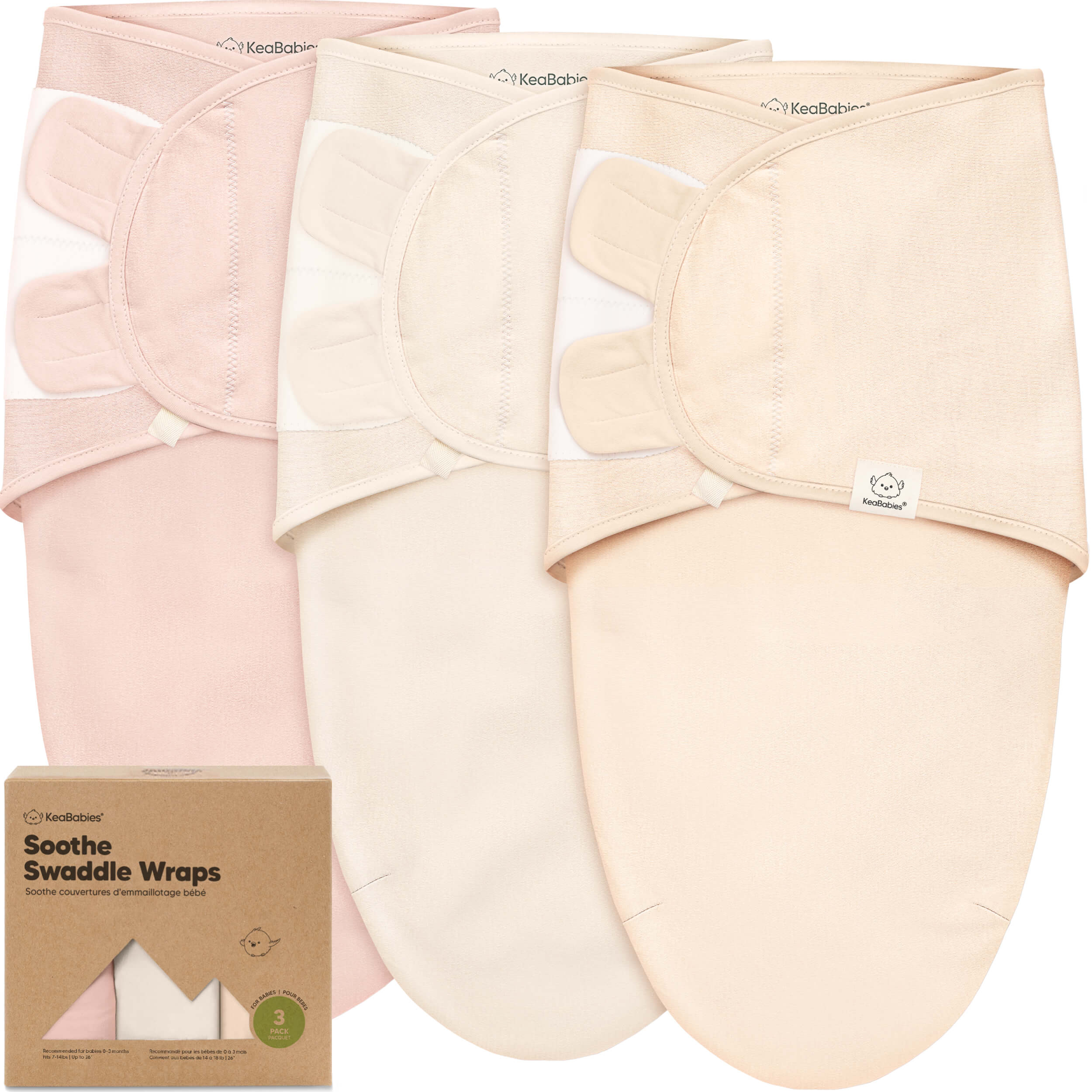 keababies-soothe-puckt-cher-3er-pack-neugeborenen-swaddles image 1