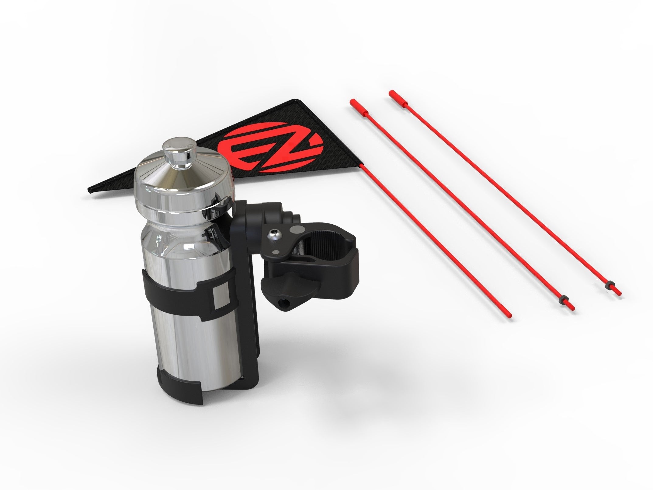 ezyroller-flaschenhalter-mit-schwarzer-flagge-zubeh-r image 1
