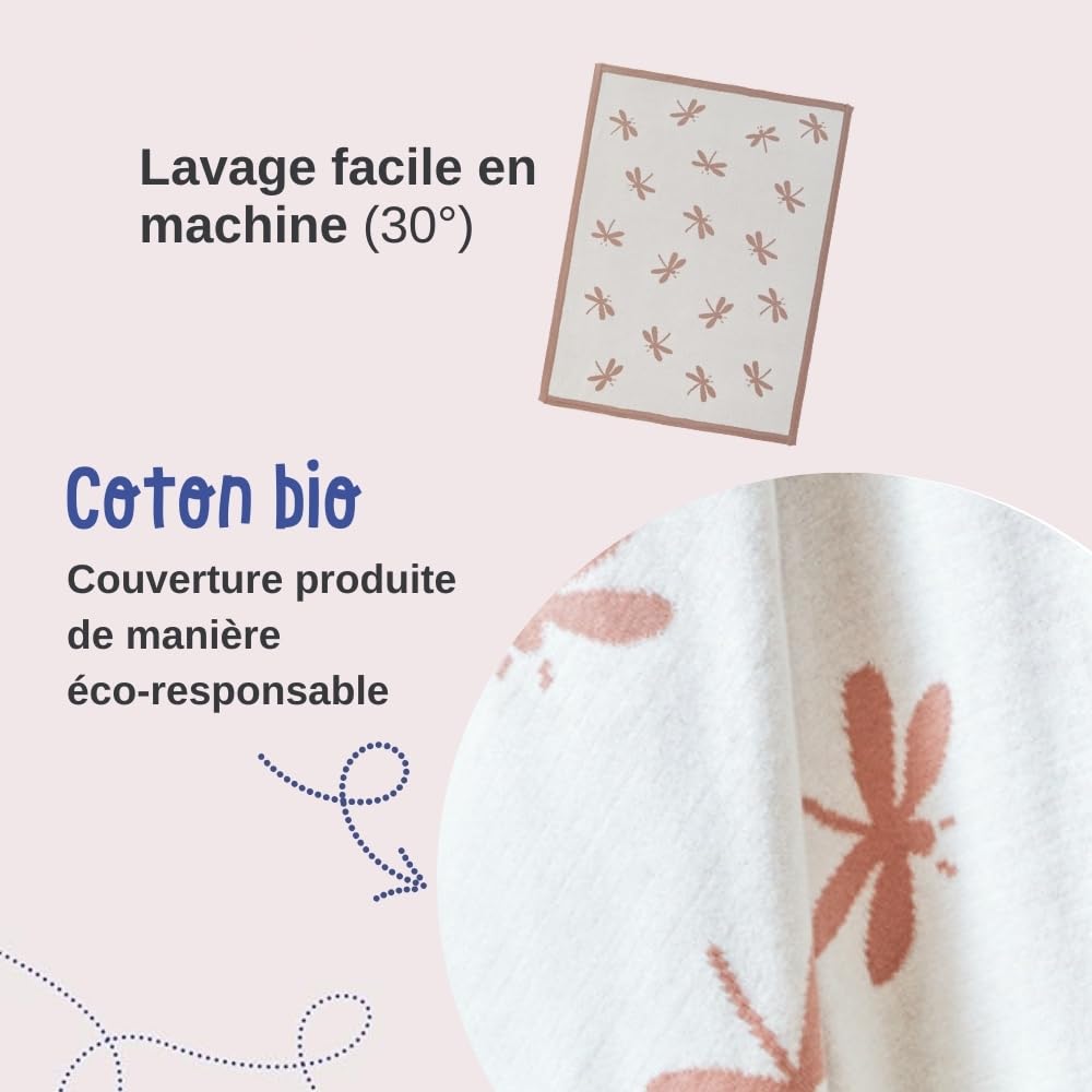noukie-s-strickdecke-popsie-gigi-louli-libellen-ecru-puderrosa-75-x-100-cm image 3