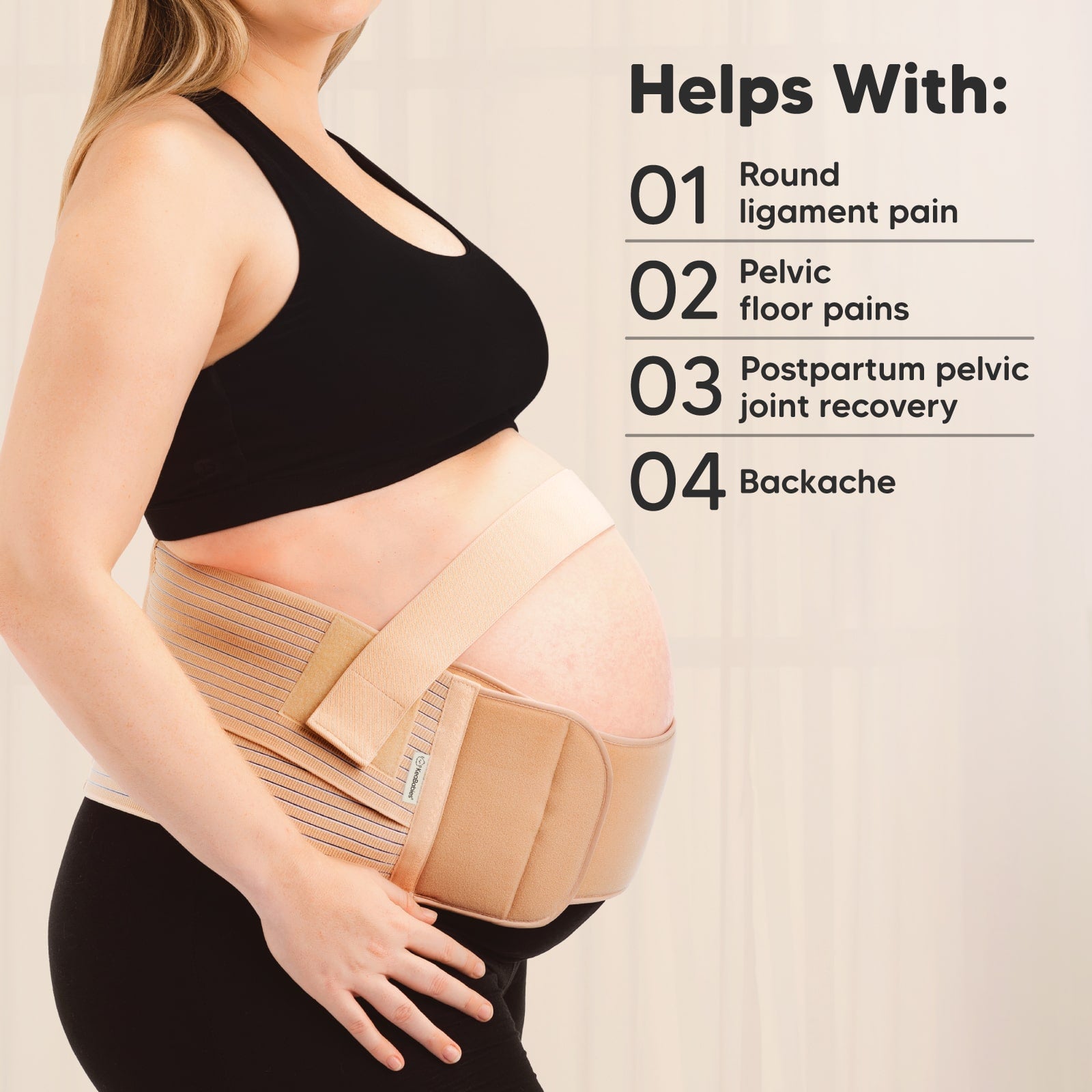 keababies-nurture-2-in-1-schwangerschafts-gurt-bauch-r-ckenst-tze image 5